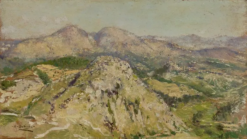 Mountain Landscape, by Agustín Salinas Teruel