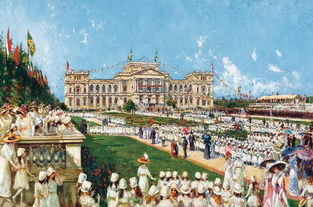 School Festival at Ipiranga, by Agustín Salinas Teruel