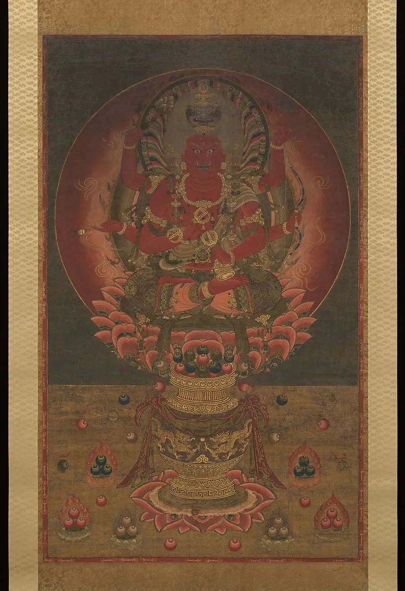愛染明王像|Aizen Myōō, ink, 1346