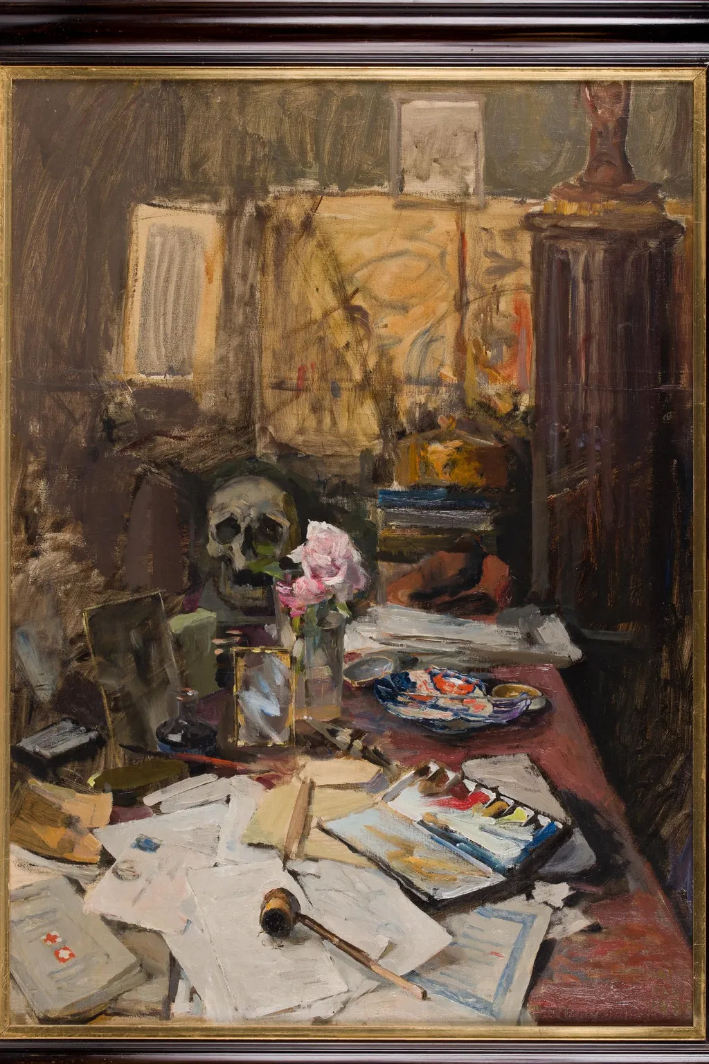 Axel Galléns arbetsbord i Paris, by Akseli Gallen-Kallela, unspecified