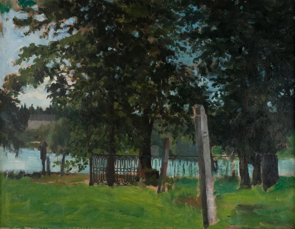 Gallénien perhehauta Tyrväällä, by Akseli Gallen-Kallela, unspecified