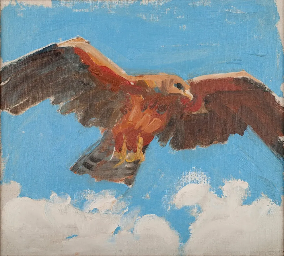 Haukka, by Akseli Gallen-Kallela, unspecified