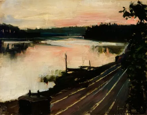 Iltamaisema Eläintarhasta, by Akseli Gallen-Kallela