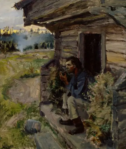 Iltarauha, by Akseli Gallen-Kallela