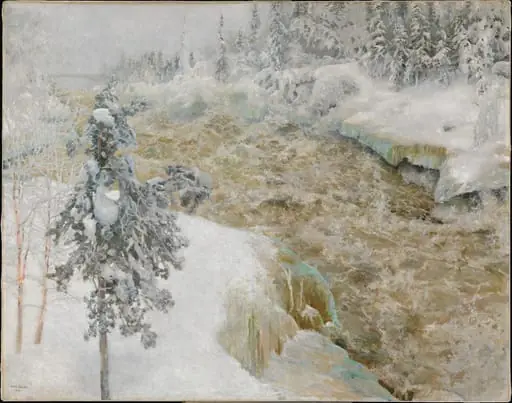 Imatra talvella, by Akseli Gallen-Kallela