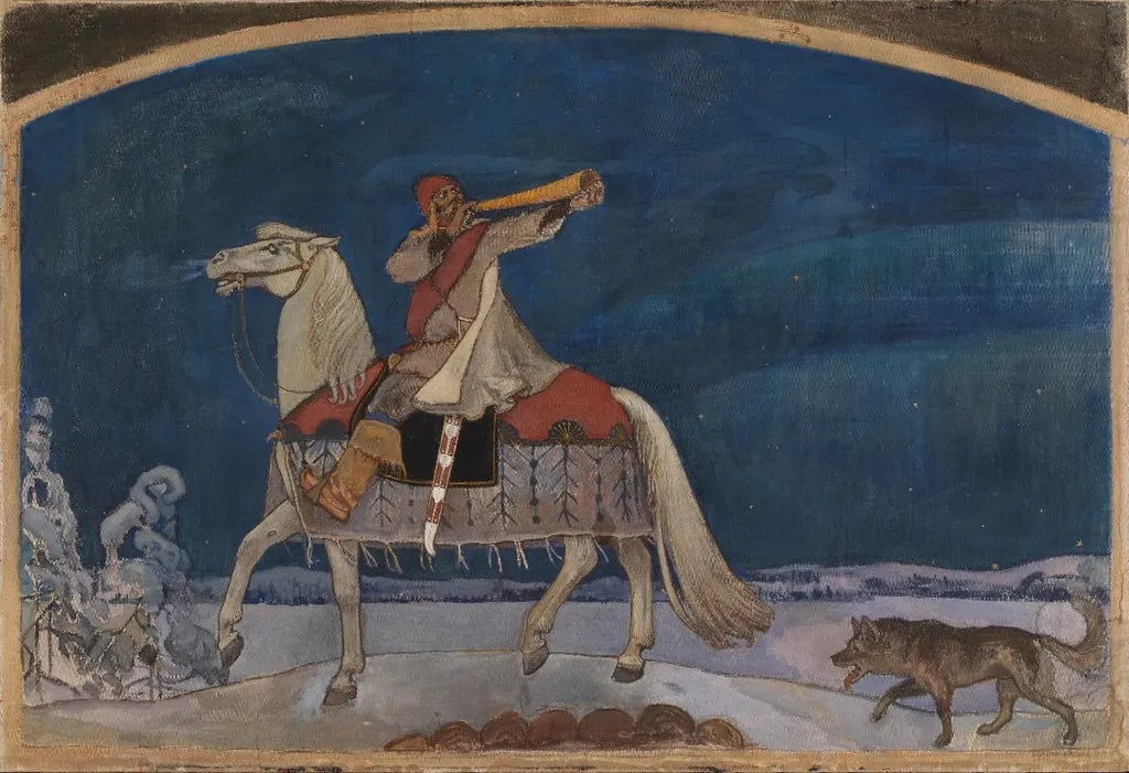 Kullervon sotaanlähtö, by Akseli Gallen-Kallela, unspecified