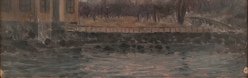 Kylpylaitoksen rantaa Kaivopuistossa, by Akseli Gallen-Kallela, unspecified