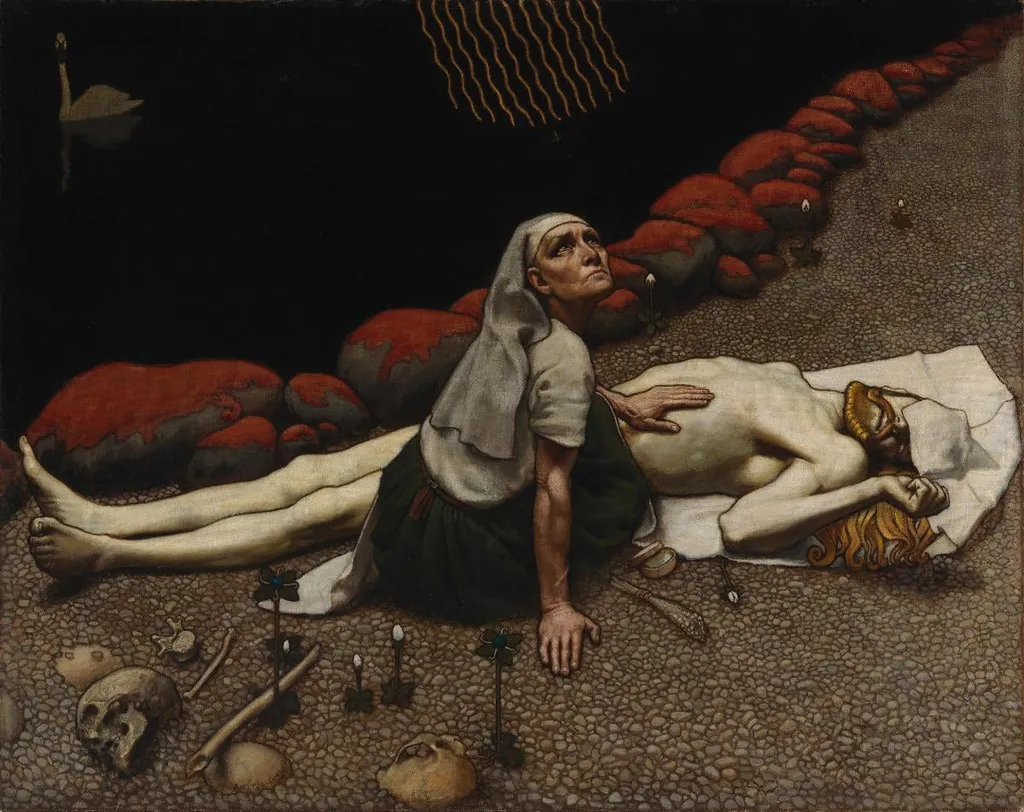 Lemminkäisen äiti, by Akseli Gallen-Kallela, unspecified, 1895