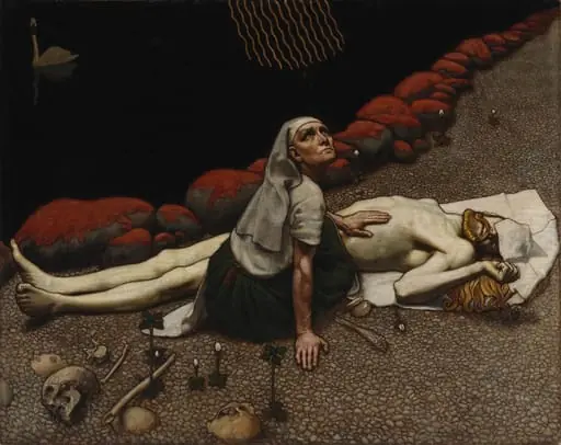Lemminkäisen äiti, by Akseli Gallen-Kallela
