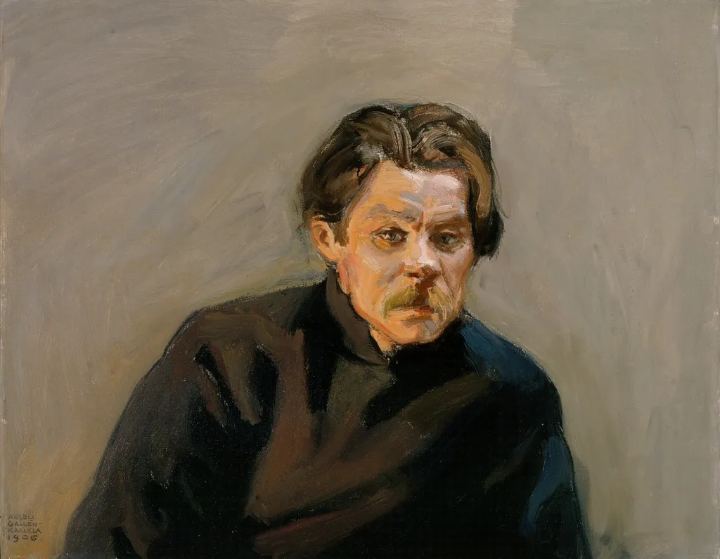 Maxim Gorky, by Akseli Gallen-Kallela, oil, 1906