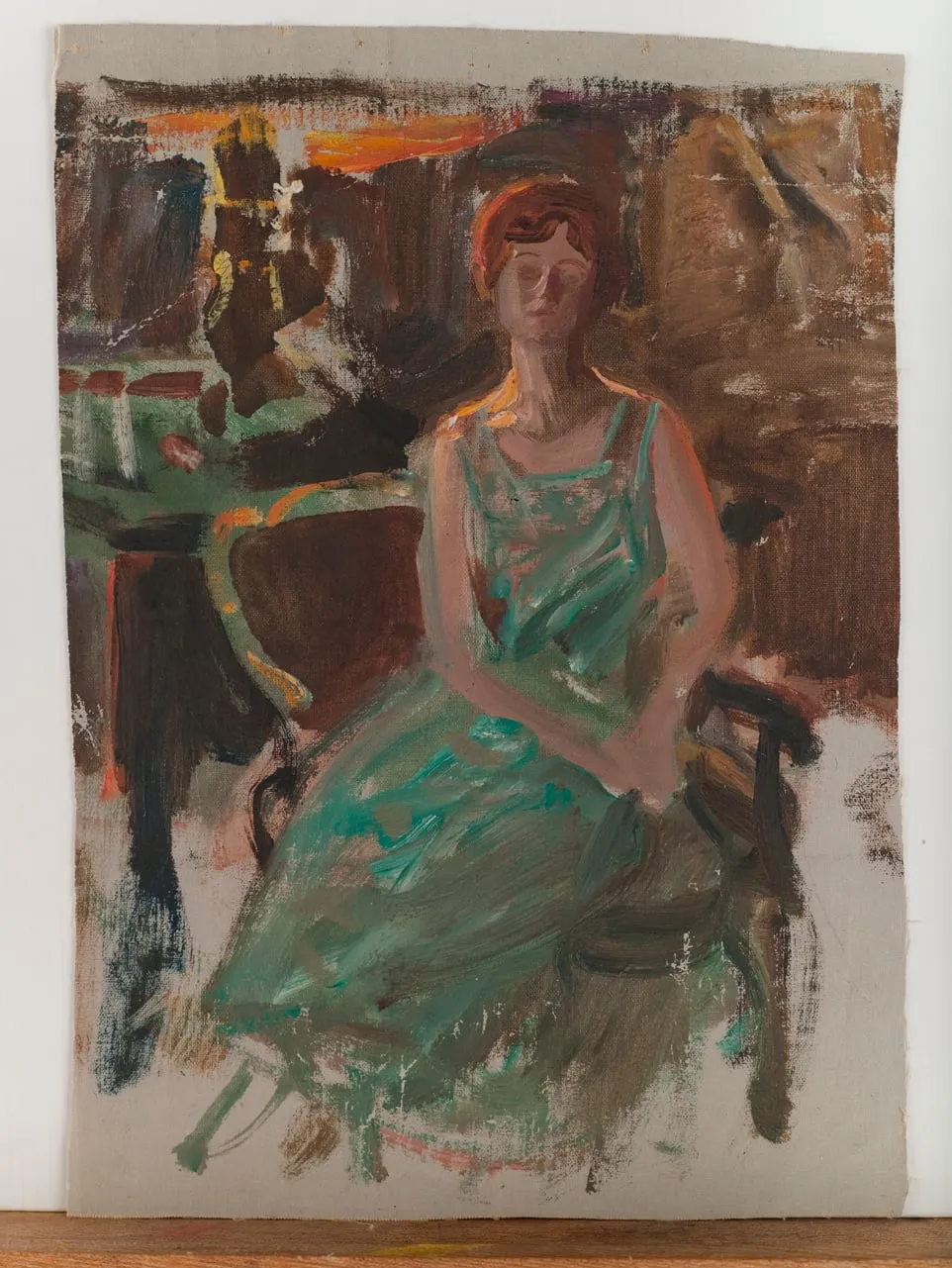 Mrs. Hecht, muotokuvaluonnos, by Akseli Gallen-Kallela, unspecified