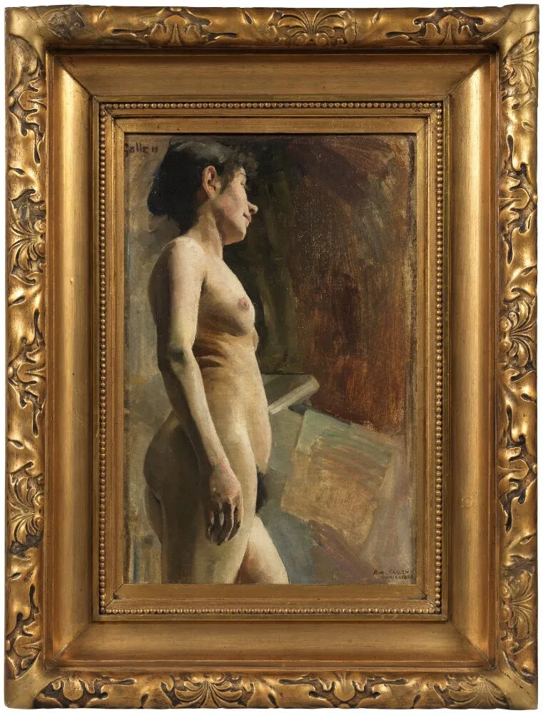Nude Study, by Akseli Gallen-Kallela, oil, 1893
