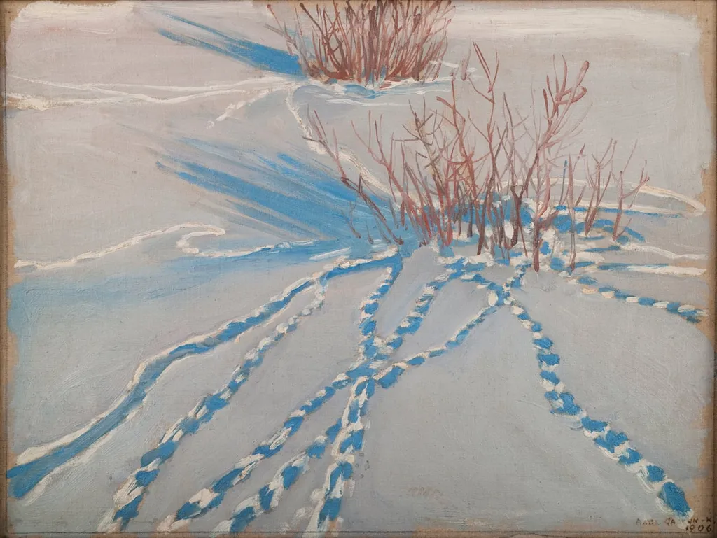 Peltopyyn jäljet, by Akseli Gallen-Kallela, unspecified