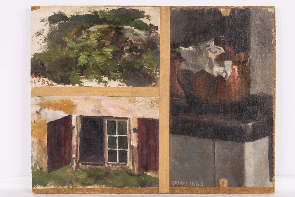 Pikkuharjoitelmia 3 kpl, by Akseli Gallen-Kallela, unspecified