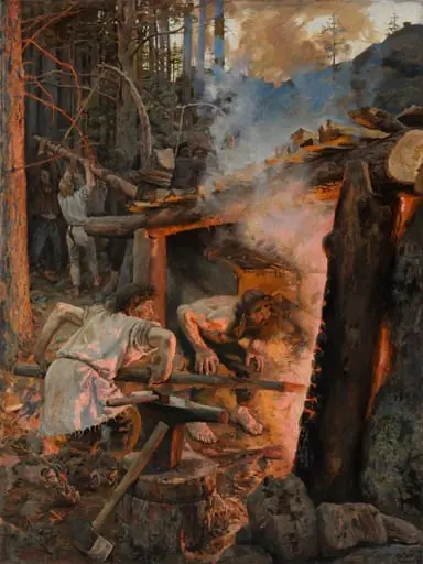 Sammon taonta, by Akseli Gallen-Kallela
