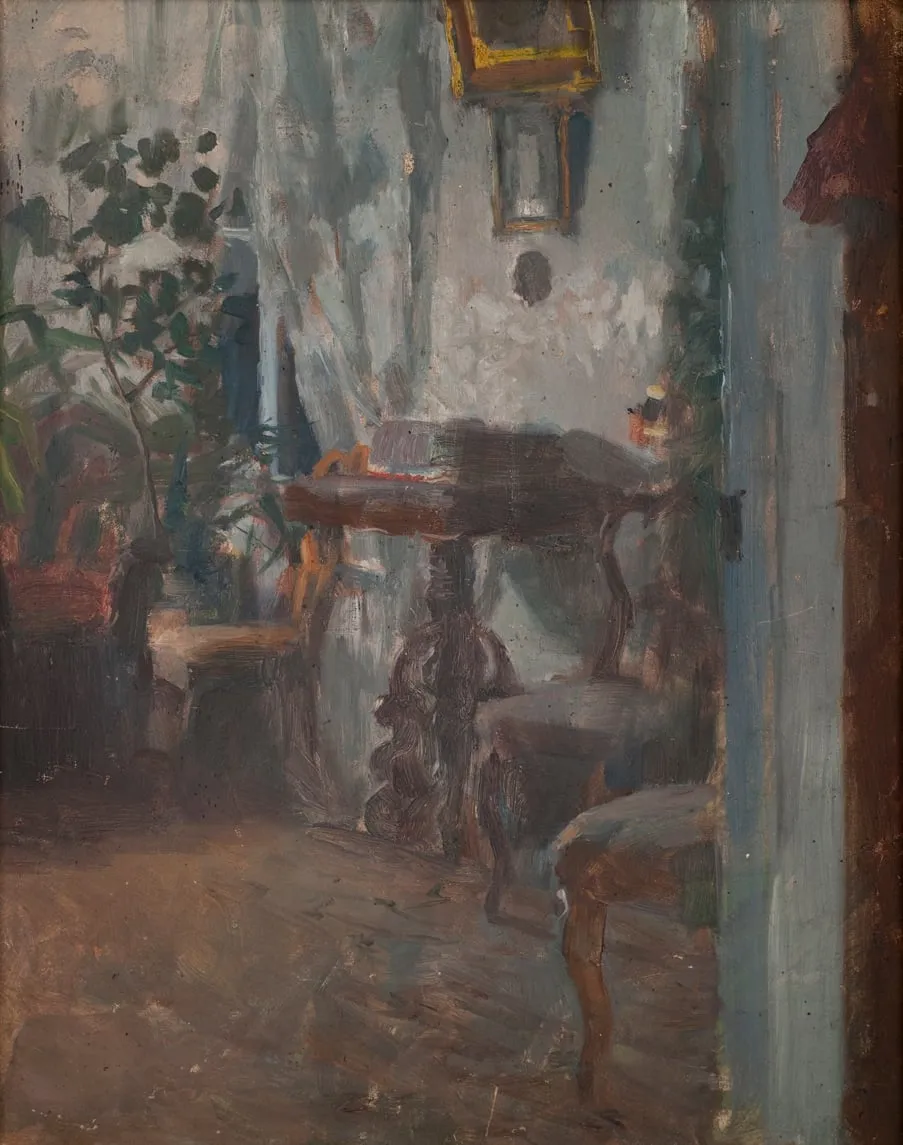 Sisäkuva Jaatsista, by Akseli Gallen-Kallela, unspecified