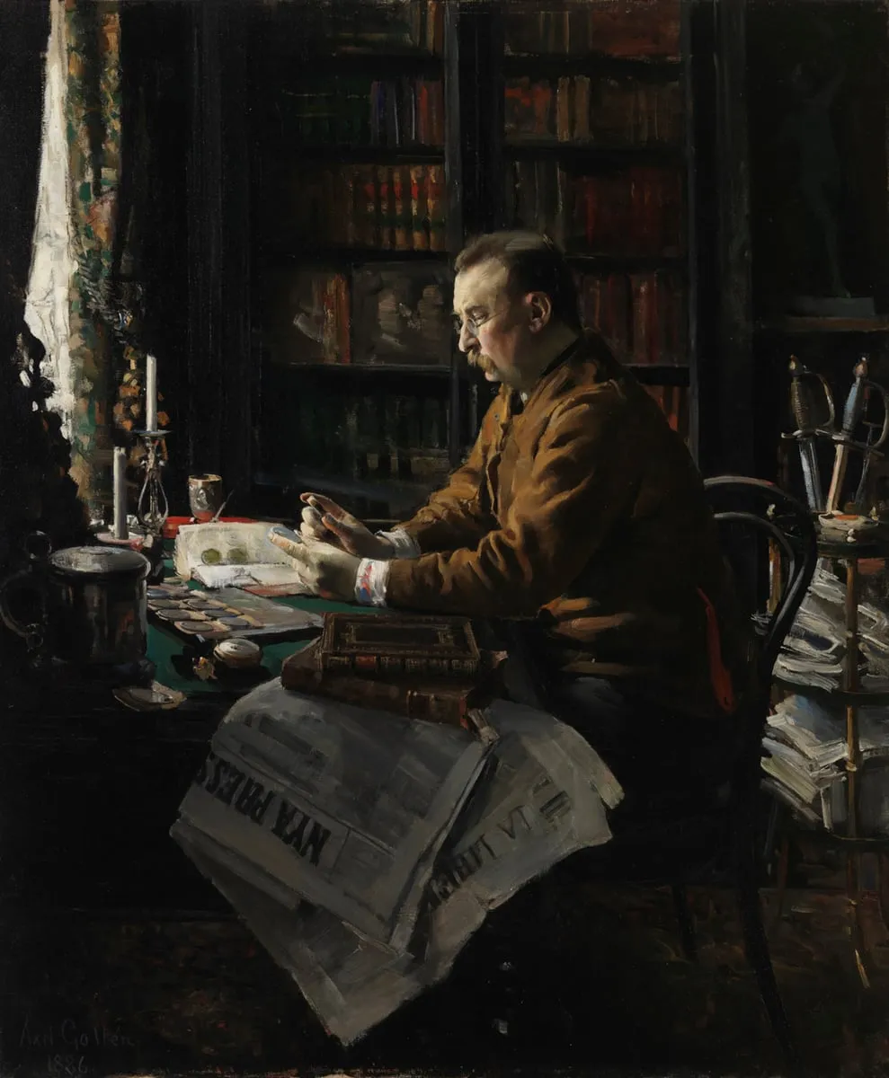 Tohtori Herman Frithiof Antellin muotokuva, by Akseli Gallen-Kallela, unspecified