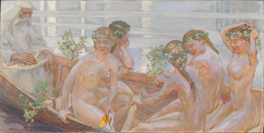 Väinämöinen's Voyage, by Akseli Gallen-Kallela, oil, 1909