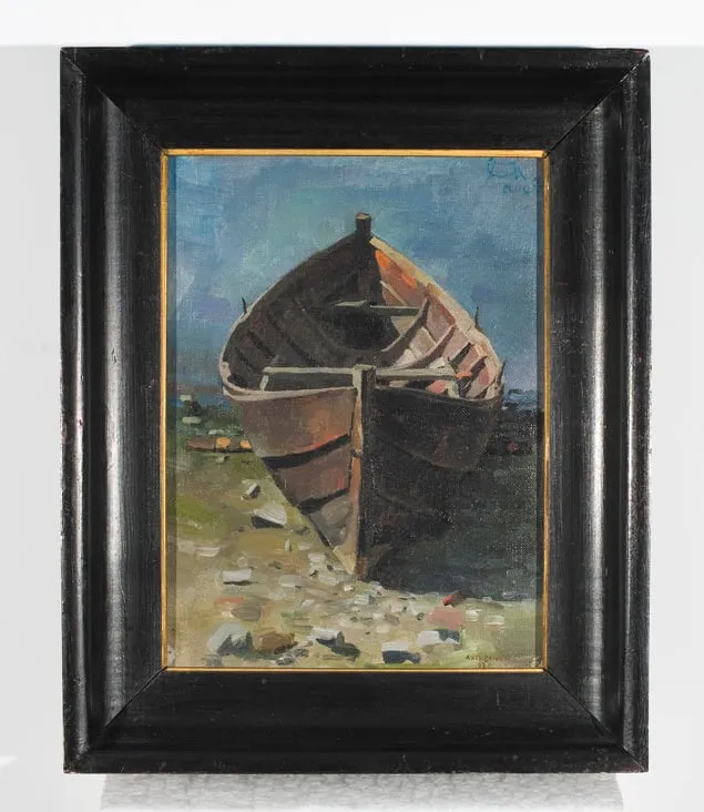 Varhainen aamu venerannassa, by Akseli Gallen-Kallela, unspecified