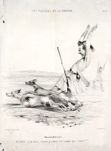 Les Plaisirs de la chasse: Maladresse, by Alade Joseph Lorentz