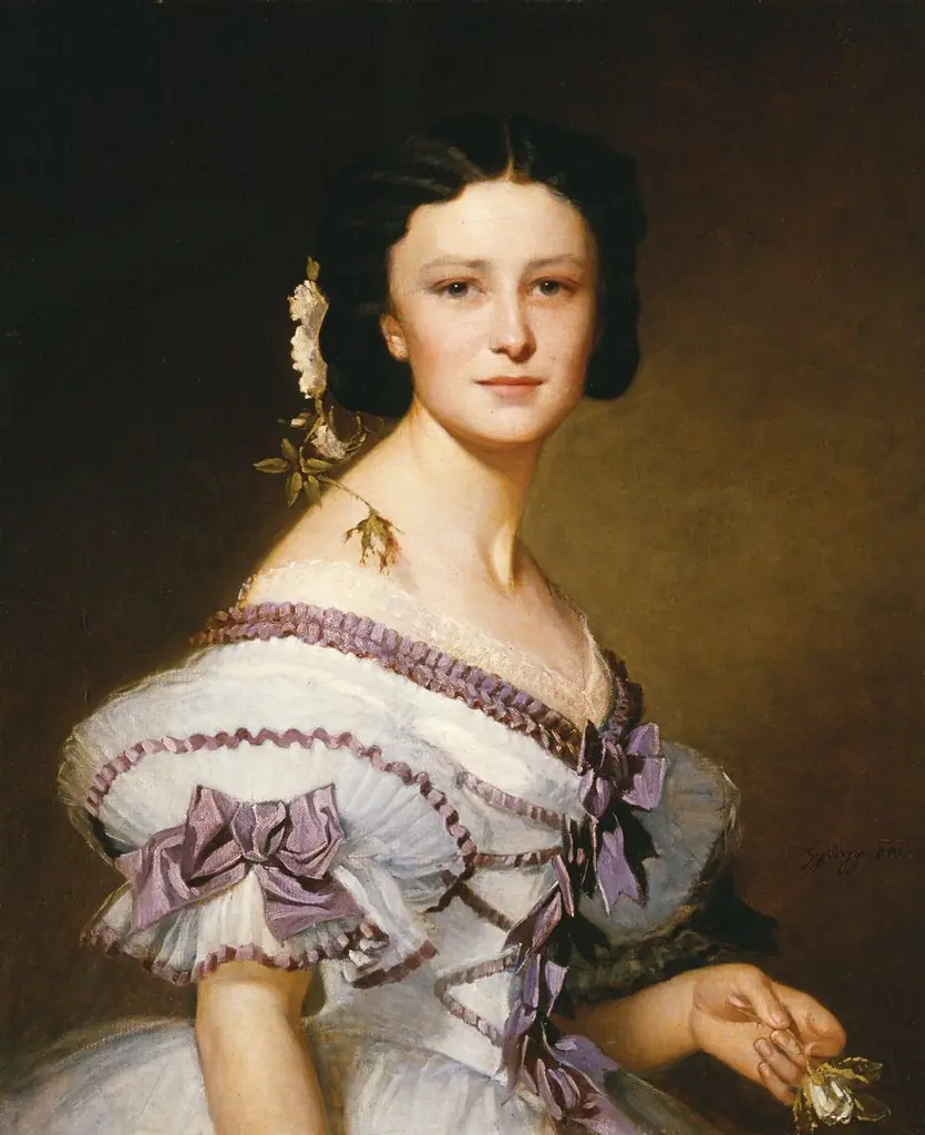 Portrait of Szidónia Deák, by Alajos Györgyi Giergl