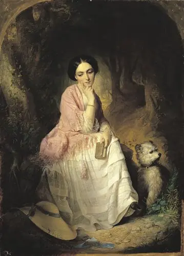 Woman Outdoors, by Alajos Györgyi Giergl
