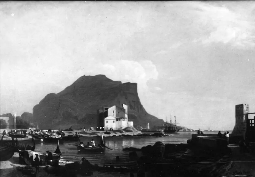 The Harbour at Palermo, by Albert Berg