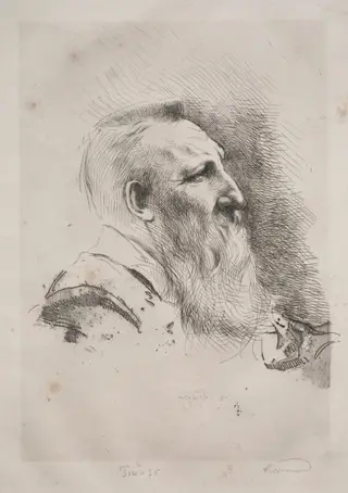 Auguste Rodin, by Albert Besnard