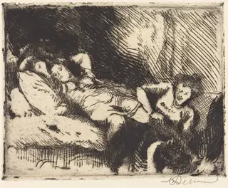 Going to Bed (Le coucher), by Albert Besnard