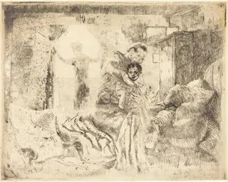 Greeting Grandmother (Le Bonjour à la Grand-mère), by Albert Besnard