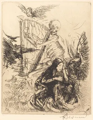 Musician (Musicienne), by Albert Besnard