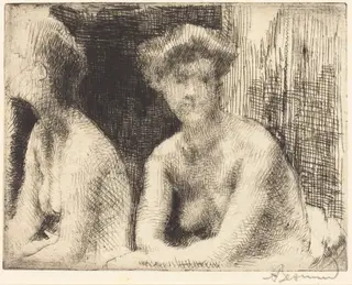Nude Woman by a Looking Glass (Femme Nue Auprès d'une Glace), by Albert Besnard, 1889