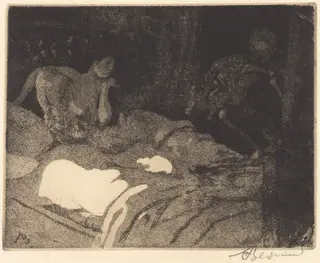 The Enigma (L'énigme), by Albert Besnard
