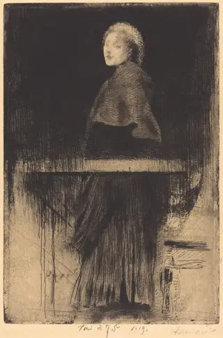 Woman in a Cape (La Femme à la Pelerine), by Albert Besnard