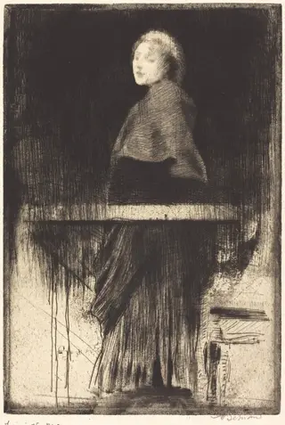 Woman in a Cape (La femme à la pèlerine), by Albert Besnard