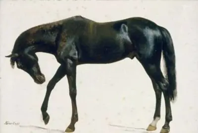 Black Horse, by Albert Bierstadt, 1859