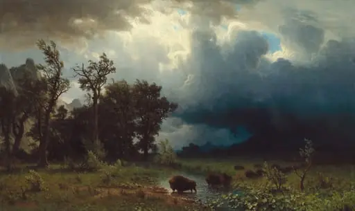 Buffalo Trail: The Impending Storm, by Albert Bierstadt