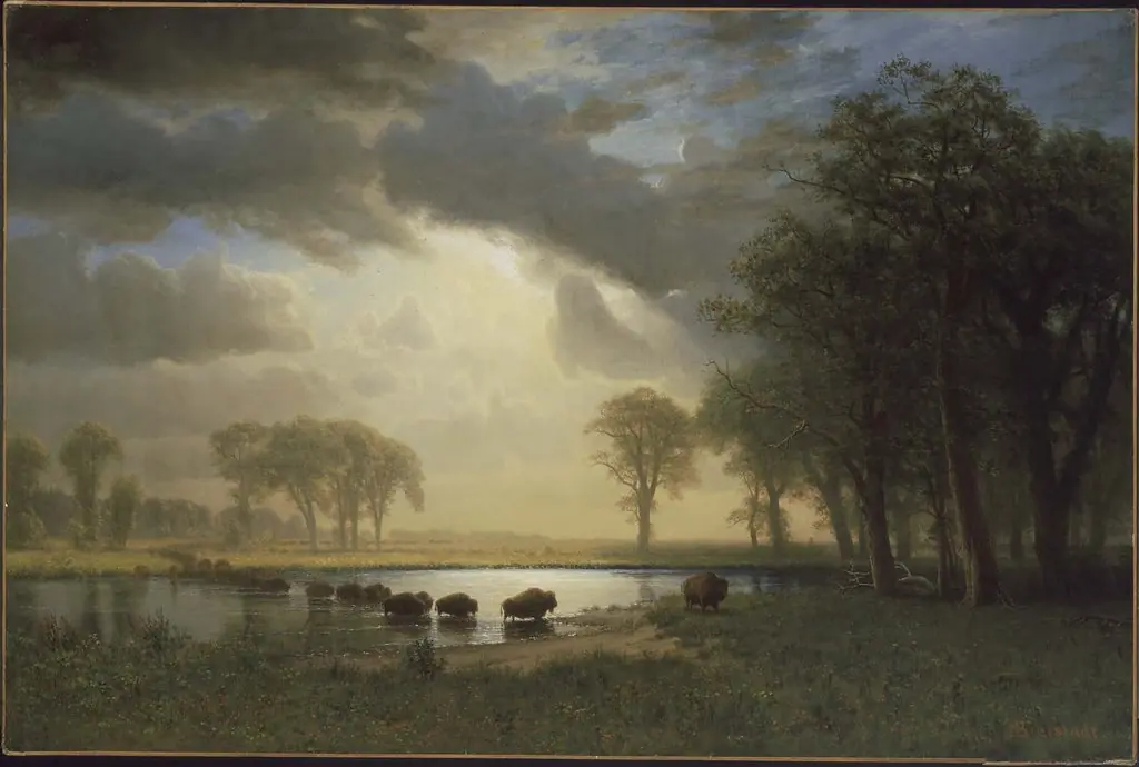 The Buffalo Trail, by Albert Bierstadt