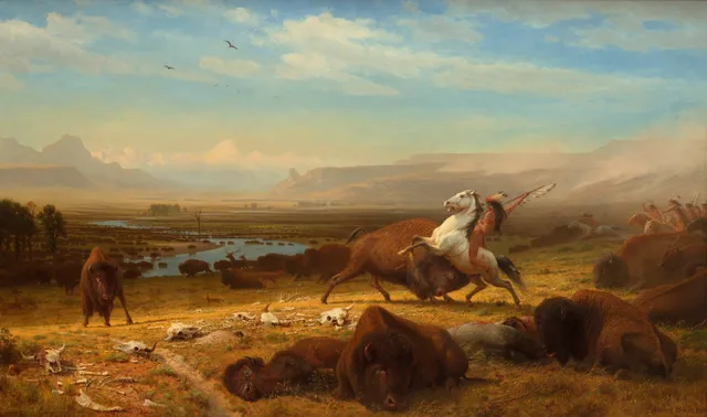 The Last of the Buffalo — Albert Bierstadt