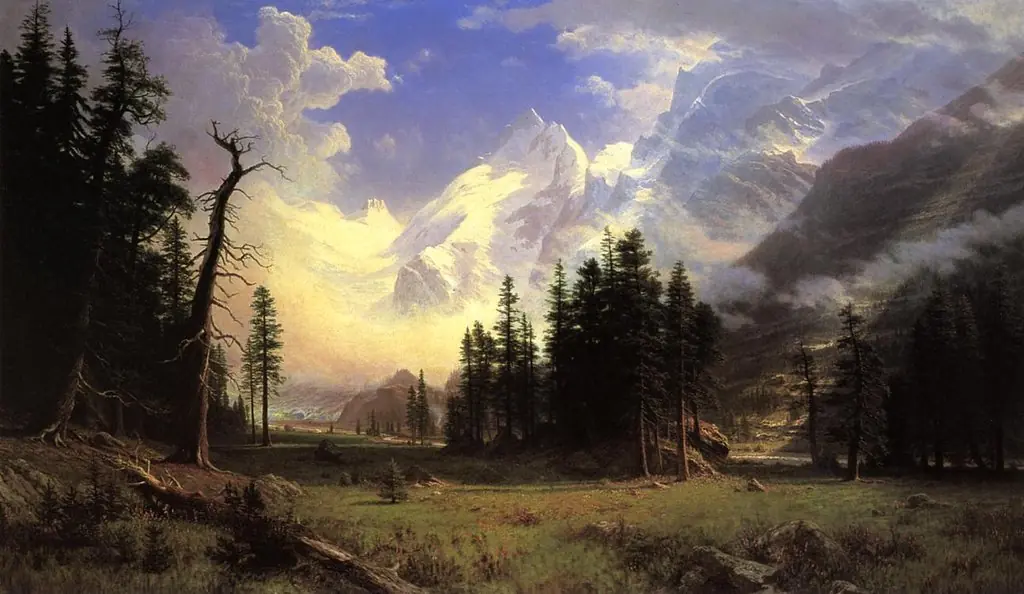 The Morteratsch Glacier Upper Engadine Valley Pontresina, by Albert Bierstadt