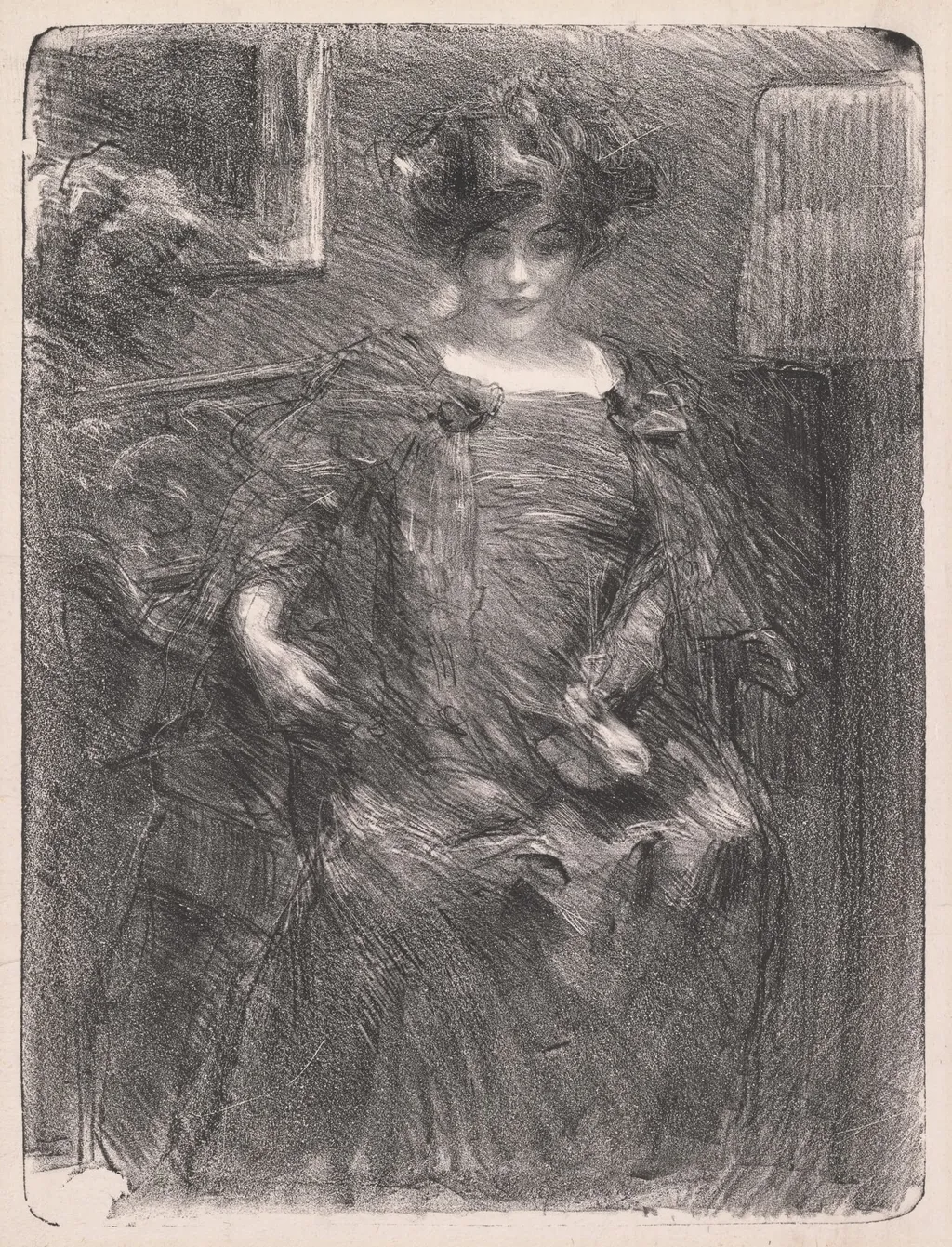 Untitled (Woman), by Albert de Belleroche, 1908