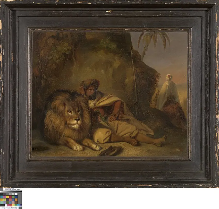 Arabische ruiters in de woestijn