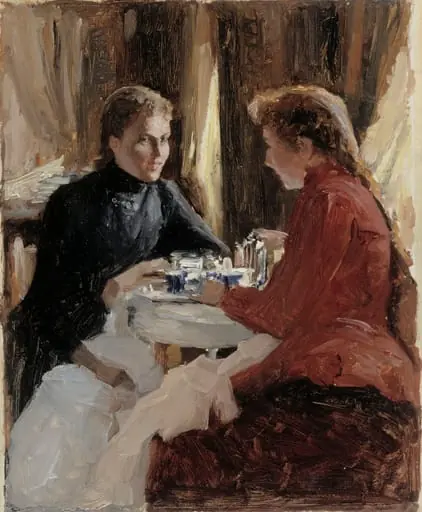 Aamupäiväkahvi, by Albert Edelfelt