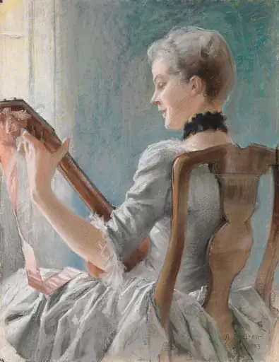 Dalinin kevätlaulu, by Albert Edelfelt