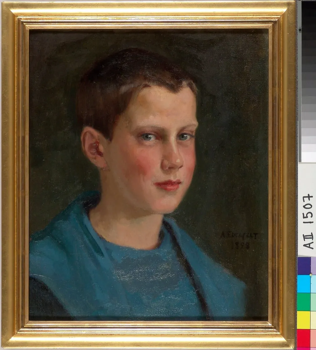Erik Edelfelt lapsena, by Albert Edelfelt, unspecified, 1889