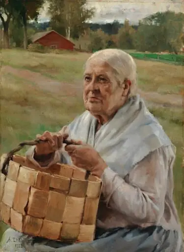 Eukko pärekoreineen, by Albert Edelfelt