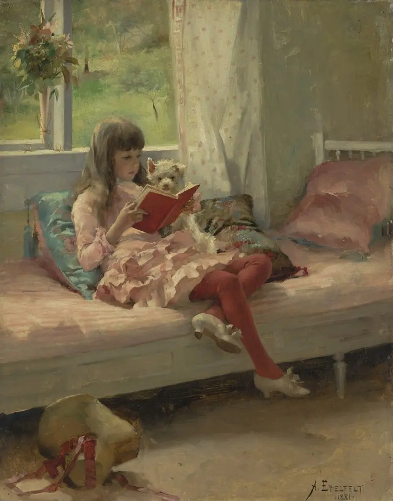 Good Friends (Portrait of the Artist's Sister Berta Edelfelt)