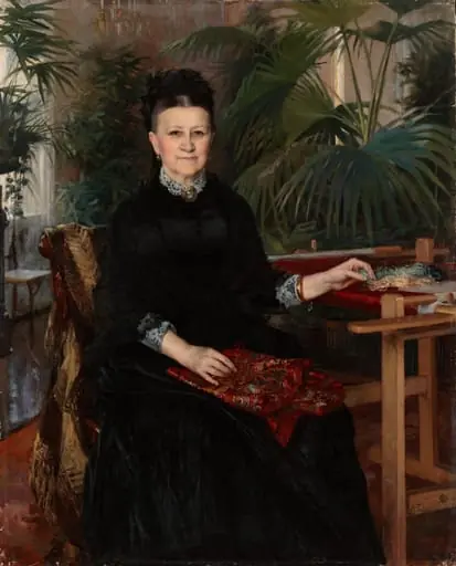 Kauppaneuvoksetar Anna Sinebrychoffin muotokuva, by Albert Edelfelt