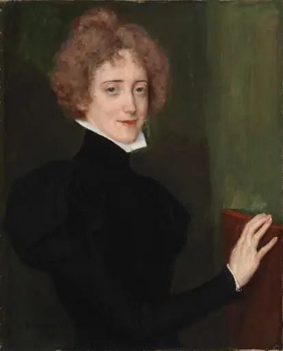 Kirjailijatar Elsa Lindbergin muotokuva, by Albert Edelfelt