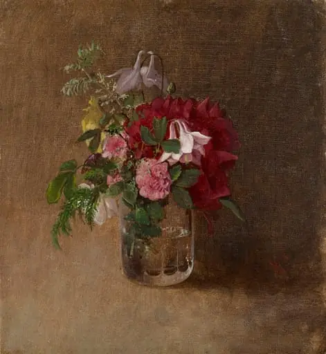Kukkia lasissa, by Albert Edelfelt